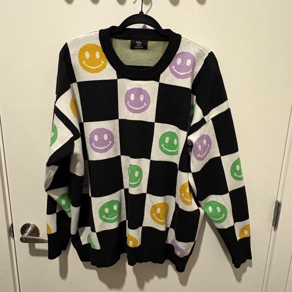 Dressed in LALA Sweaters - Dressed in LaLa Smiley Knit Set – 2X/3